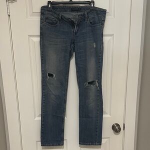 Levi's Blue Ripped Bootcut Jeans